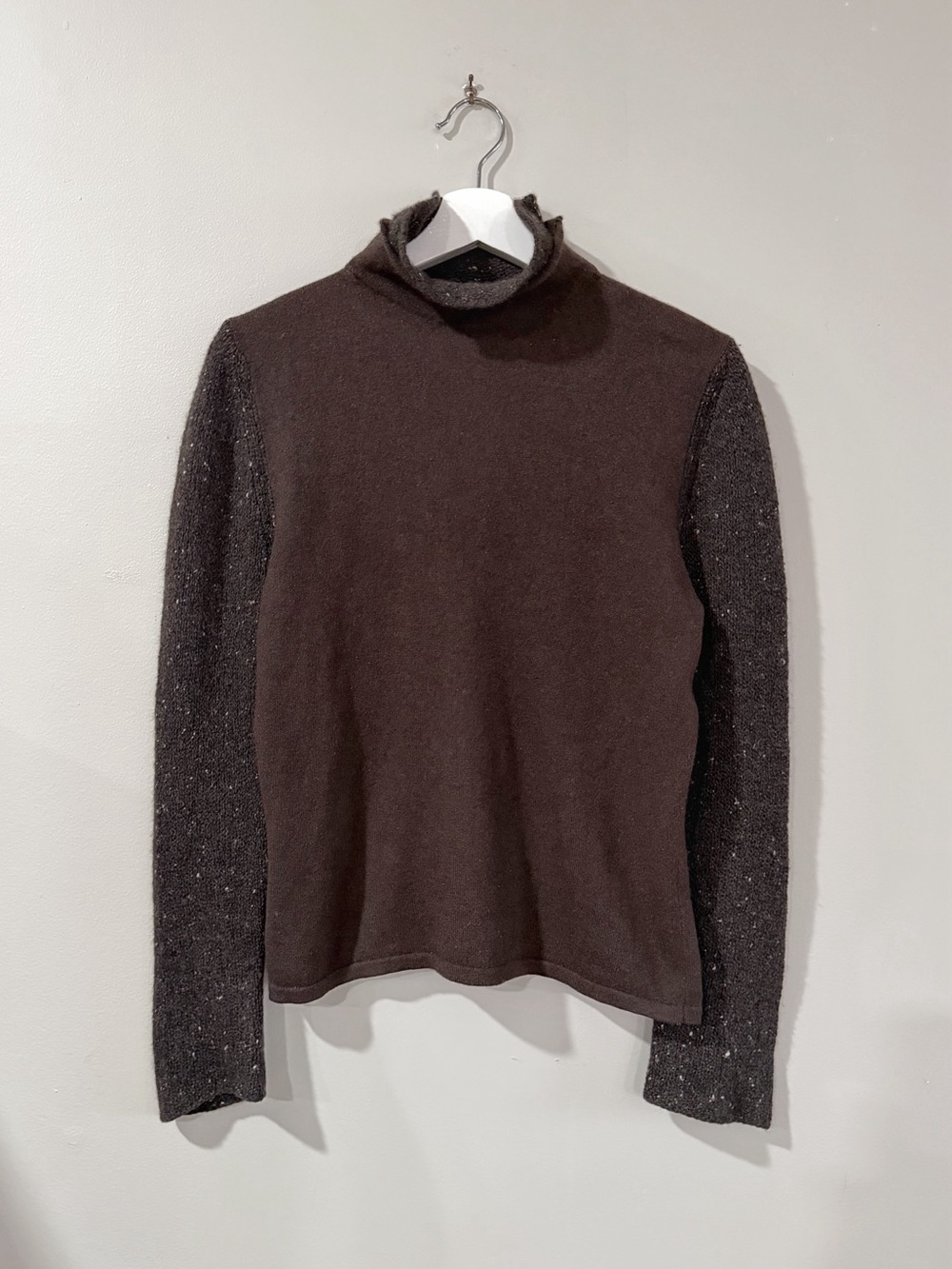 Brunello Cucinelli Womens M Brown 100% Cashmere Turtleneck Sweater Quiet Luxury